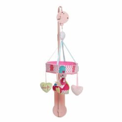 Hot Pink Cute Pink Music Rotating Bed Bell Baby Accompany Sleep To Appease Emotions Baby Educational Toys