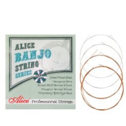 Gray Alices 1 Set Banjo String AJ07 Banjo Strings 009 to 030 inch Plated Steel Coated Nickel Alloy Wound AJ07