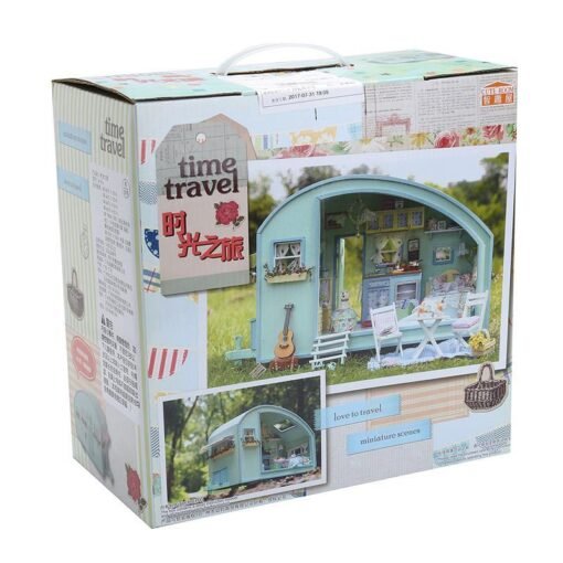 CuteRoom A-016 Time Travel DIY Wooden Dollhouse Miniature Kit Doll house LED Music Voice Control - Toys Ace