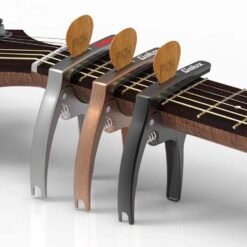 Sienna Galux 3in1 Zinc Metal Capo for Acoustic and Electric Guitars (with Pick Holder)，Ukulele，Mandolin，Banjo，Classical Guitar Accessories
