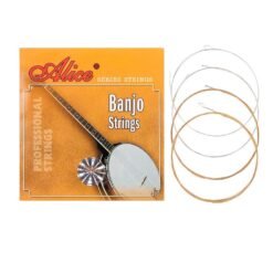Goldenrod Alices 1 Set AJ04 Stainless Steel Coated Copper Alloy Wound 4-String (ADGC) Banjo Strings
