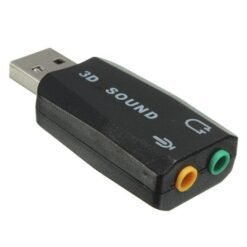 Dark Slate Gray External USB 2.0 for 3D Virtual Audio Sound Card Adapter Converter 5.1CH