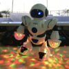 Dim Gray Electronic Robot Sing Dancing Walking Gesture Fun Lights Sound Toys For Kids Toy