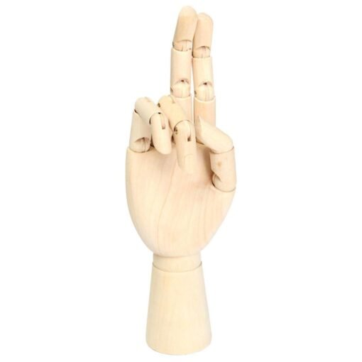 Wooden Artist Articulated Right Hand Art Model SKETCH Flexible Decoration - Toys Ace
