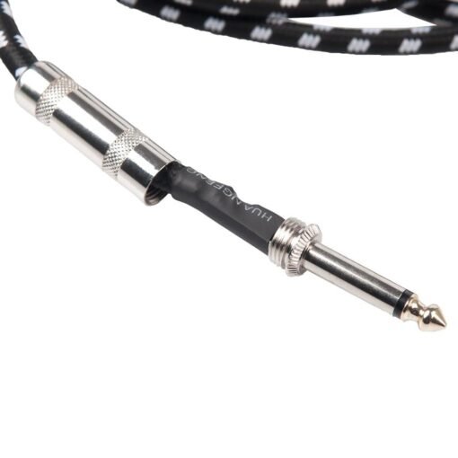 NAOMI Braided Guitar Cable 3M Guitar Line 6.35mm Bass Conductor Guitar Effect Speaker Cable For Electric Instruments
