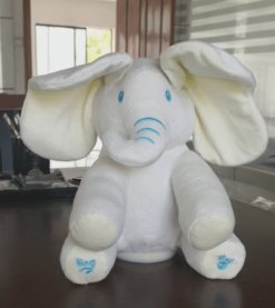 Ears will move to sing elephant plush dolls - Toys Ace