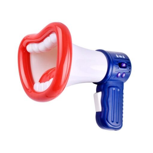 Orange Red Creative Variable Sound Amplifier Voice Megaphone Child Funny Tape Recorder Toys
