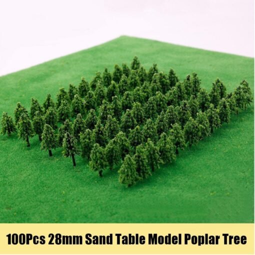 Dark Green 80/100PCS Green Artificial Sand Table Model Palm DIY Scene Tree Toy Accessories