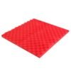 Orange Red Acoustic Foam Panel Music Soundproof Foam Absorption Treatment Egg Shape 50x50x3cm