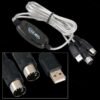 MIDI USB Cable Converter PC to Music Keyboard Adapter - Toys Ace