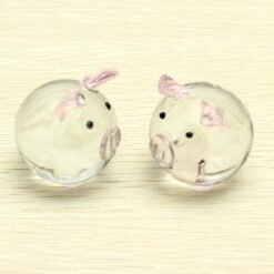Crystal Glass Couple Pig Cute Pig Ornament Lovers Lucky Pig Gifts - Toys Ace