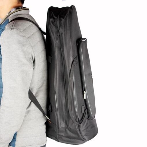 Dim Gray Euphonium Oxford Cloth Protection Bag with Strap Black