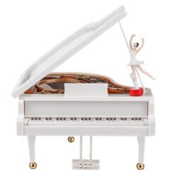 Vintage Ballerina Girl Dancing On The Piano Music Box Christmas Gift Valentine's Day Gift Home Decoration