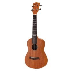 Sienna Andrew 23 Inch Mahogany High Molecular Carbon String Log Color Ukulele for Guitar Player