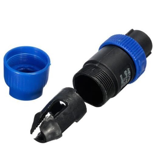 NL4FC 4 Pole Plug Male Speaker Audio Cable Connector Blue
