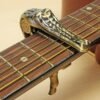 Dark Olive Green Alice Crocodile Style Zinc Alloy Guitar Capo for Folk Wood Guitar Electric Guitar