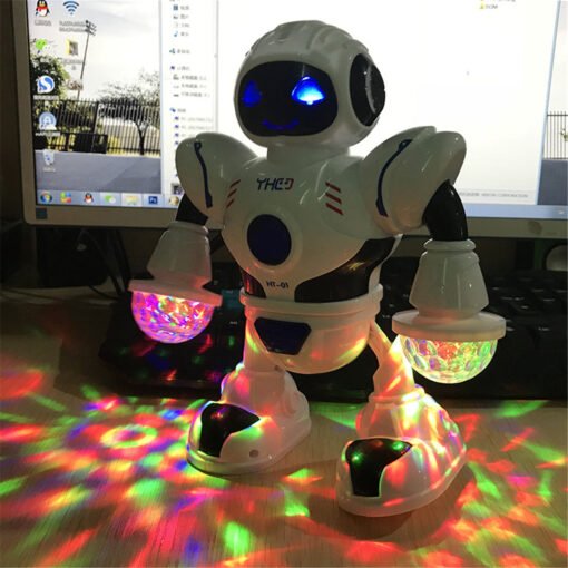 Dark Olive Green Electronic Robot Sing Dancing Walking Gesture Fun Lights Sound Toys For Kids Toy