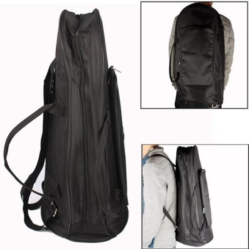 Dark Slate Gray Euphonium Oxford Cloth Protection Bag with Strap Black