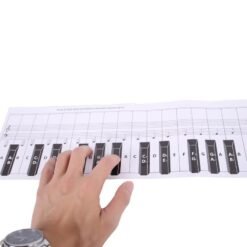 Lavender Debbie 88-Key Piano Keyboard Practice Paper Comparison Table Standard 1:1 Portable Piano Fingering Practice Comparison Chart