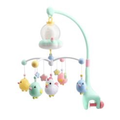 White Smoke Baby Mobile Crib Bed Bell Electric Sing Song Box Cute Toys