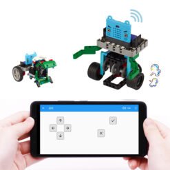 Kittenbot 12 In 1 DIY Block Building Microbit Program RC Robot Tracking Obstacle Avoidance Robot Toy - Toys Ace