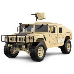 Tan HG P408 1/10 2.4G 4WD 16CH 30km/h RC Model Car U.S.4X4 Military Vehicle Truck without Battery Charger