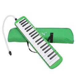 Medium Sea Green IRIN 37-Key Melodica Harmonica Electronic Keyboard Mouth Organ With Handbag
