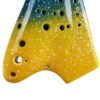 Goldenrod Alto AC Tone Ocarina Smoked Earthenware Flute with Three Pipes for Music Lovers