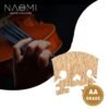 Dark Red NAOMI 1PC Master AA Grade Snow Flake Like Maple Violin Bridge With E Ebony Inlay Fit For 4/4 Size Violin