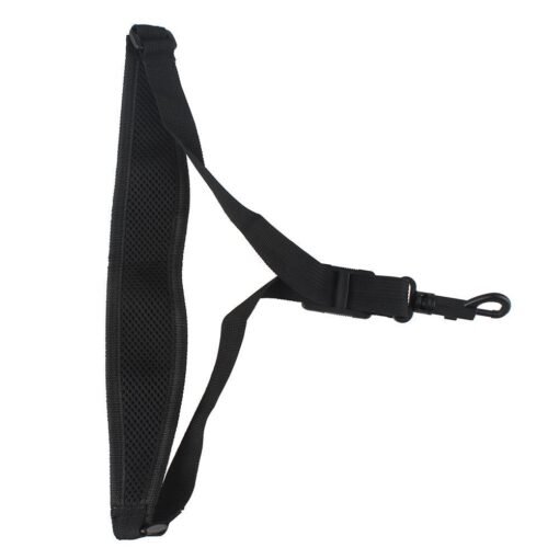 Black Adjustable Alto Tenor Saxophone Sax Single Shoulder Neck Strap with Snap Hook Woodwind Instrument Parts Accessories