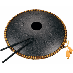 Dark Slate Gray Hluru 14 Inch 14 Tone C Key Ethereal Drum Steel Tongue Drum Percussion Handpan Instrument with Drum Mallets and Bag