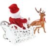 Riding Deer Santa Claus Doll Walking Music Doll Santa Claus Music Deer Cart Gift