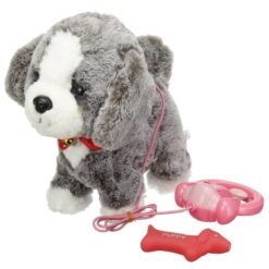 Electronic Interactive Robot Dog Pet Soft Stuffed Plush Toy Control Walk Sound Toy - Toys Ace