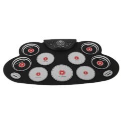 Portable Electronics Drum Set Roll Up Drum Kit 9 Silicone Pads USB Powered with Foot Pedals Drumsticks USB Cable - Toys Ace
