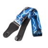 Naomi Guitar Strap Adjustable Guitar Strap Jacquard Weave Hootenanny Guitar Strap with Leather Ends (Blue Light)
