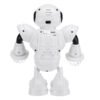 Light Gray Astronaut Robot Toy Dancing Walking Flashing Lights Sounding Kids Toy