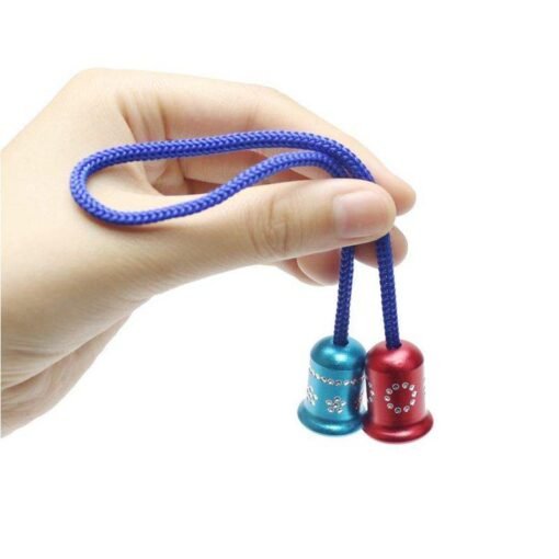 Rosy Brown Begleri Knuckles Bell Fidget Yoyo Bundle Control Roll Game Anti Stress Toy