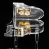 Goldenrod Acrylic Piano Shape Music Box with Light Home Decoration Birthday Gifts