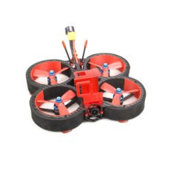 Orange Red HGLRC Veyron 3 136mm F4 ZEUS 35A ESC 3 Inch 4S / 6S Cinewhoop FPV Racing Drone PNP BNF w/ Caddx Ratel 1200TVL Camera