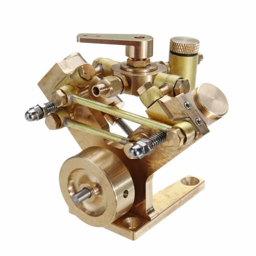 Rosy Brown Microcosm Micro Scale M2B Twin Cylinder Marine Steam Engine Model Stirling Engine Gift Collection