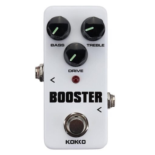 Light Gray KOKKO FBS2 Mini Booster Pedal Portable 2-Band EQ Guitar Effect Pedal High Quality Guitar Parts & Accessories