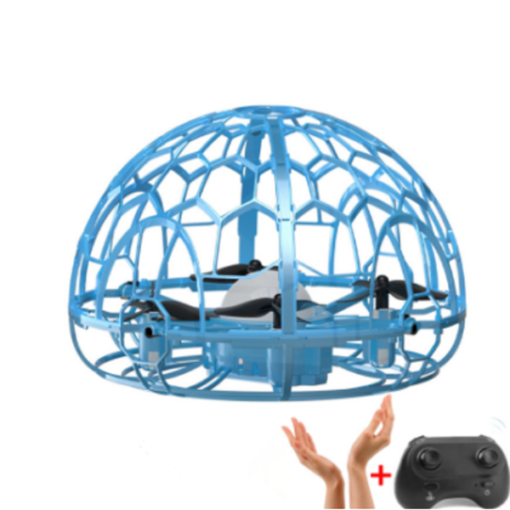 Cornflower Blue D3 Colorful Light Gesture Sensing With Altitude Hold Mode Intelligent Induction Flying Ball RC Drone Quadcopter