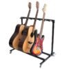 Light Salmon Multiple Guitar Holder Rack Detachable Portable Multi Guitars Stand More Than 3 Holders with Wheels for Acoustic Electric Bass Guitars