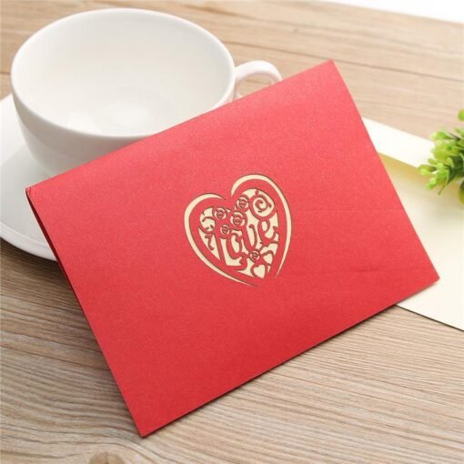 Tomato Creative Red Paper Carving 3D Card ThanksGiving Day Gift For Families Toys