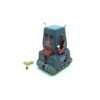 Dark Slate Gray Classic Vintage Clockwork Wind Up Tank Robot  Adult Collection Children Tin Toys With Key