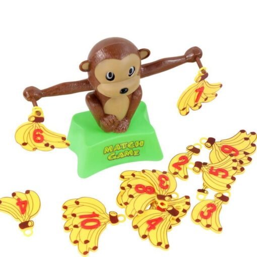 Light Green Monkey Math Balancing Scale Number Balance Game Children Educational Toy To Learn Add And Subtract