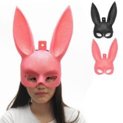 Snow Cute Halloween Party Cosplay Fancy Rabbit Face Mask Decoration Props Toys