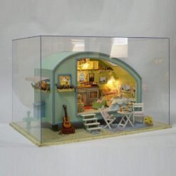 CuteRoom A-016 Time Travel DIY Wooden Dollhouse Miniature Kit Doll house LED Music Voice Control - Toys Ace