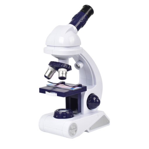Lavender 80X 200X 450X High-definition Microscope Magnification Kit Biological Science Educational Toys for Kids Gift