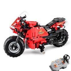 Orange Red Double E C51024 RC Car Motorcycle Block Vehicle Models Toys